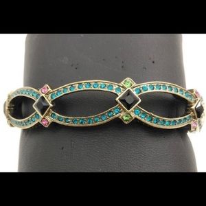 HEIDI DAUS “Armed With Charm” Crystal Bangle Bracelet